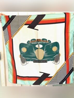 Rare British import Penhaligon’s vintage racecar scarf